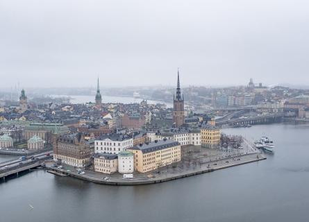 City of Stockholm, aerial view