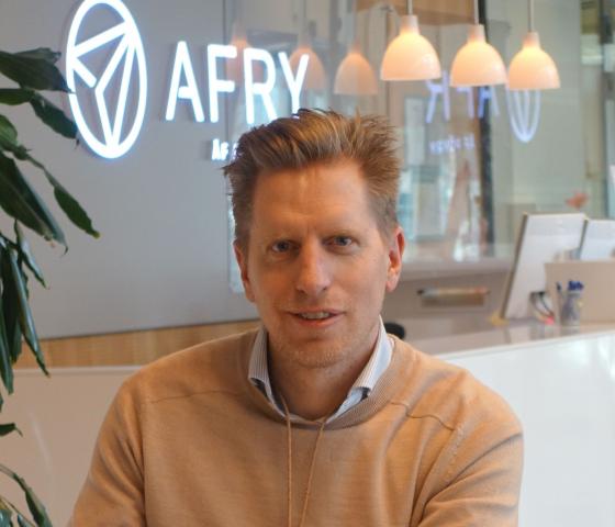 Daniel Sletteberg Loveryd at the AFRY office in Gothenburg, Sweden